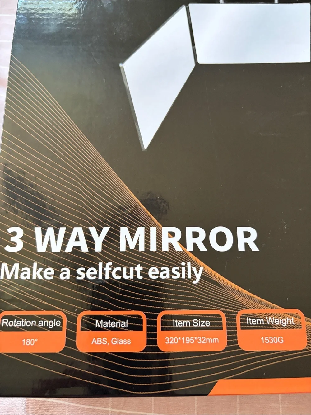 3-Way Makeup Mirror - White